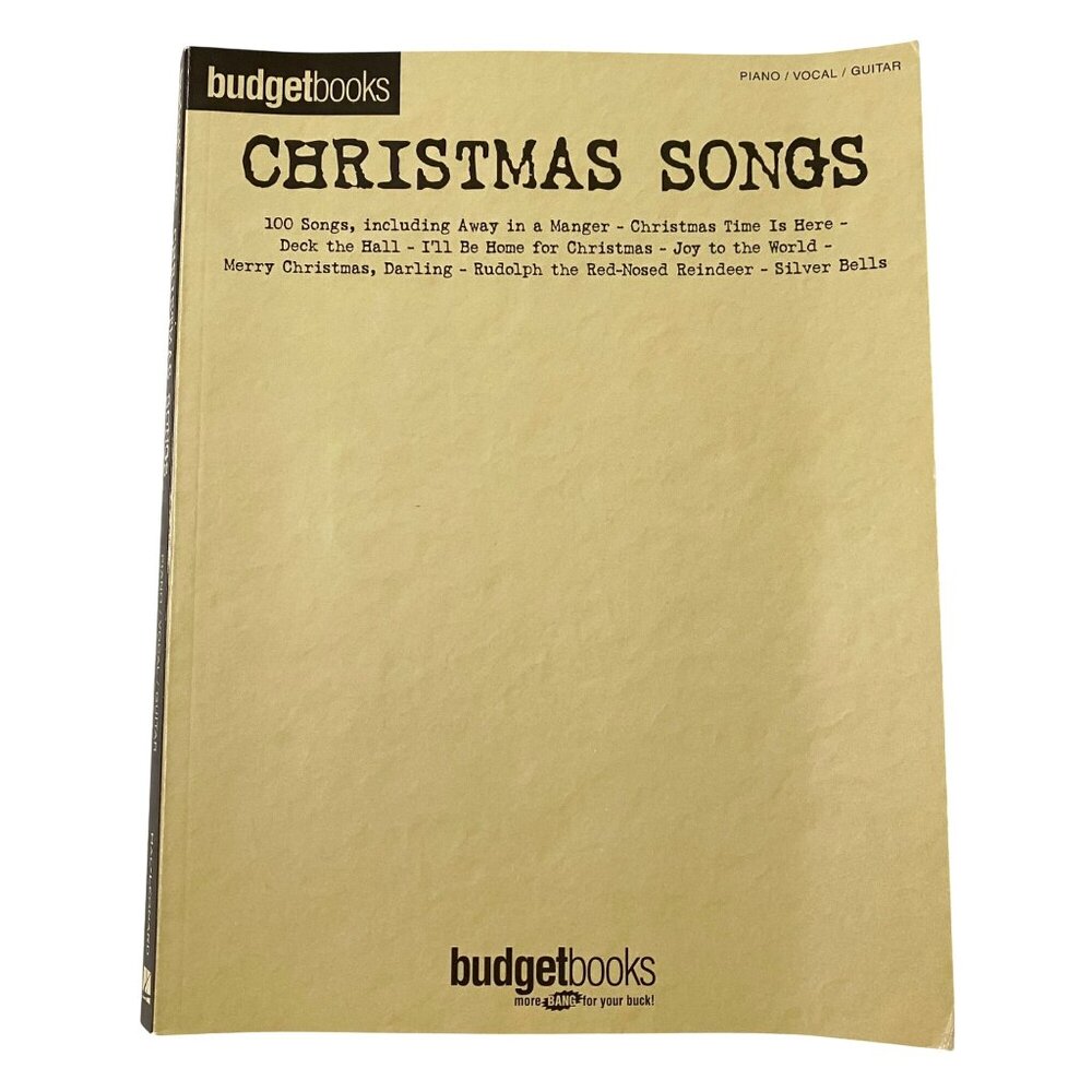 Hal Leonard BudgetBooks Christmas Songs Piano Vocal‎ Guitar Paperback Vintage